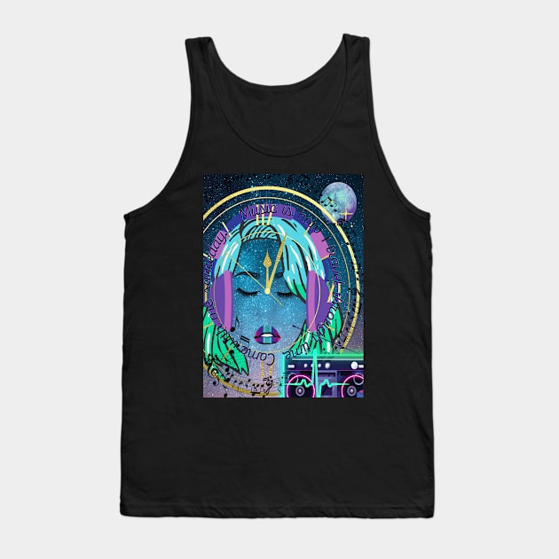 Music Is How I Travel Through Time Tank Top by Rattykins